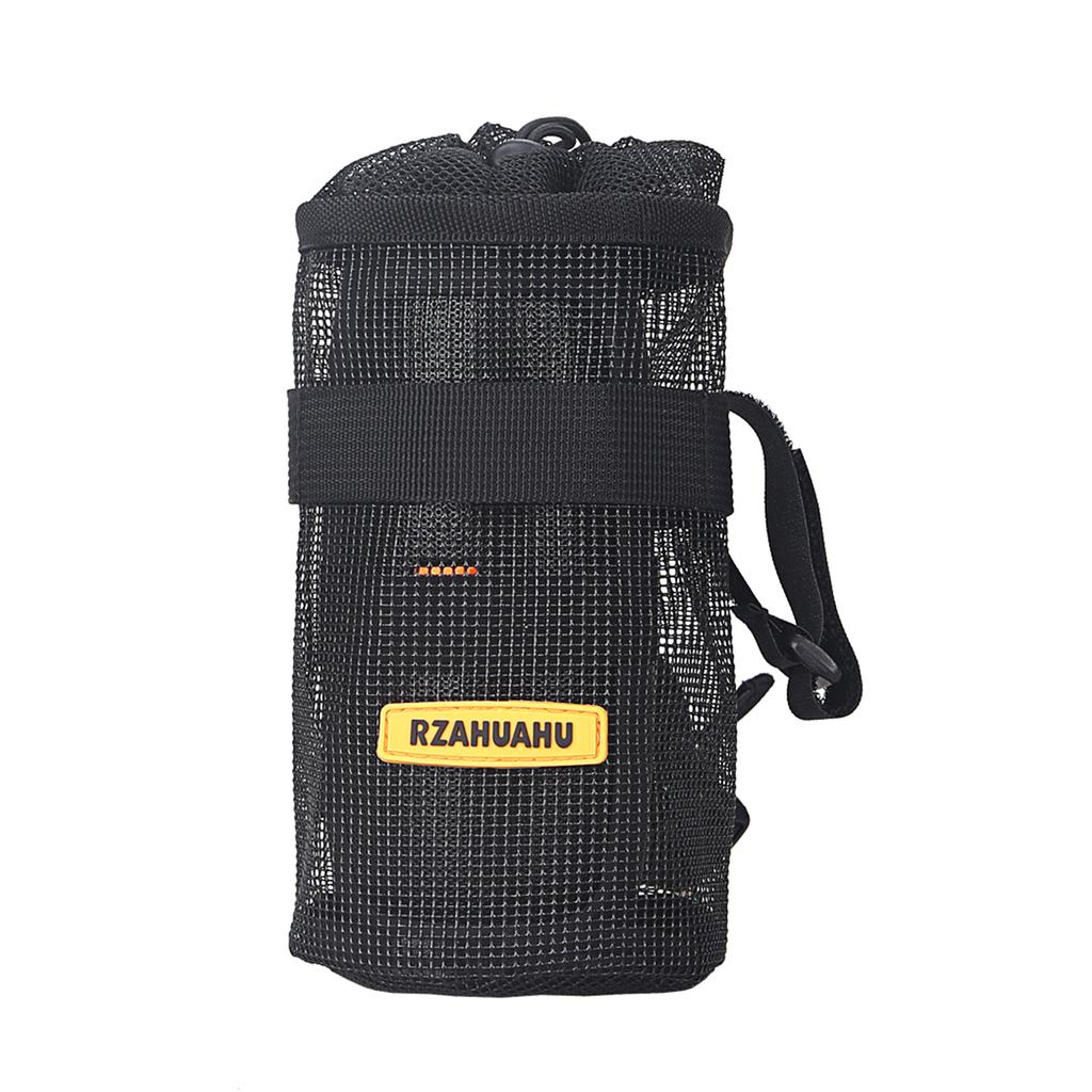 Bike Cup Holder Bicycle Handlebar Mesh Water Bottle Holder Cycling Speaker Tool Storage Bag Pouch