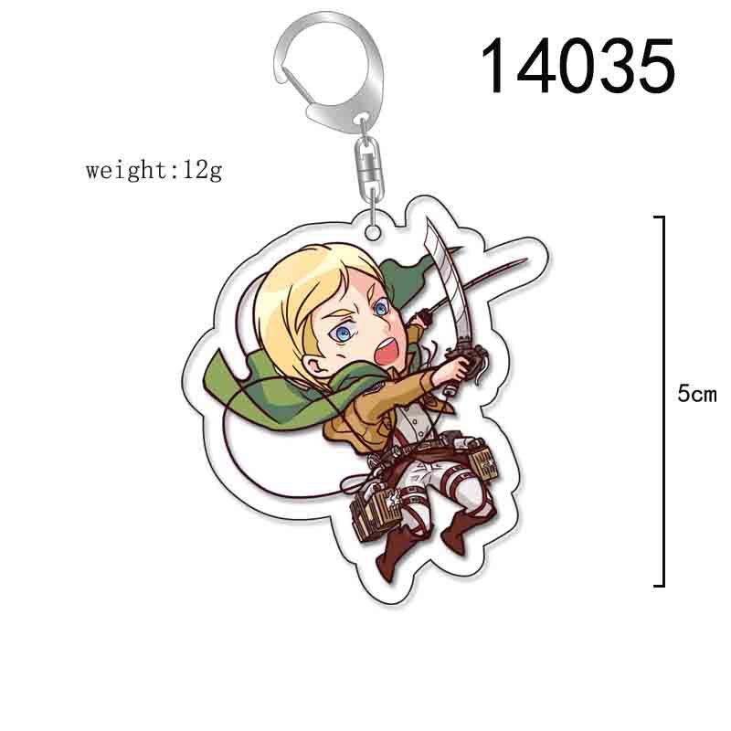 Attack on Titan Double-Sided Keychain - Levi, Mikasa & Eren Acrylic Pendant