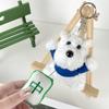 Whimsical Highland West Terrier Plush Keychain Colorful Soft Toy For Relaxation Playfulness And