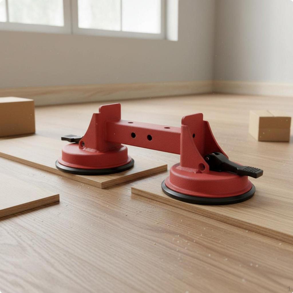 Wood Floor Seam Repair Tool HeavyDuty Double Suction Cup Puller for Flooring Installers, DIY