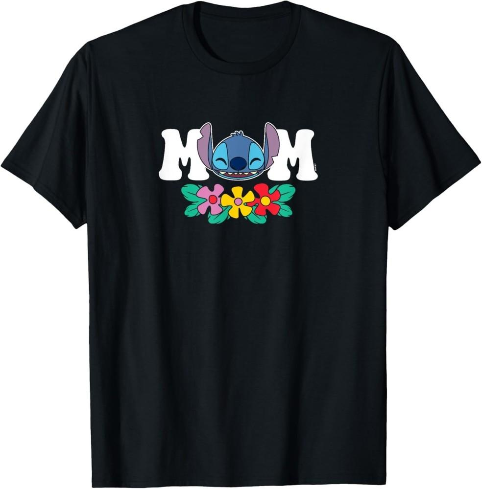 Lilo & Stitch - Mom Floral Flowers T‑Shirt XXL