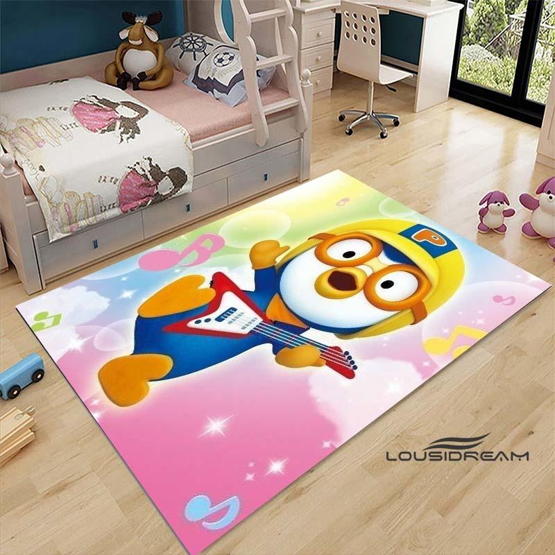 2026 Tappeti con Motivo a Forma di Pesce Carino P-Pororo-Park 15 Misure Tappetino per Pavimento Soggiorno Camera da Letto Comodino Tappeto Area Tappeto per Giochi Camera dei Bambini Decorazione per la Casa
