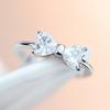 Women Crystal-like Stereoscopic Zircon Ring Finger Ring Ornament Gift