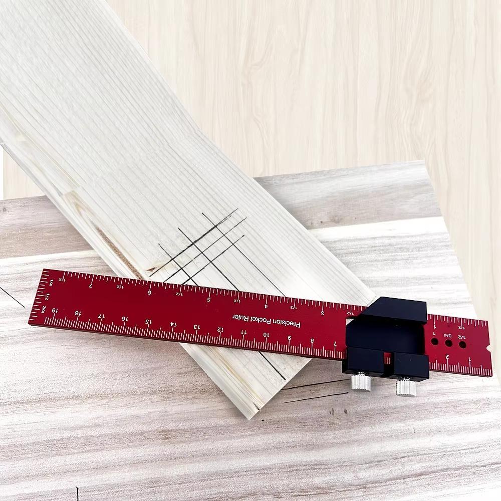T-Track Pocket Ruler Aluminum Precision Ruler New Woodworking Tools Ruler  Measuring Tool