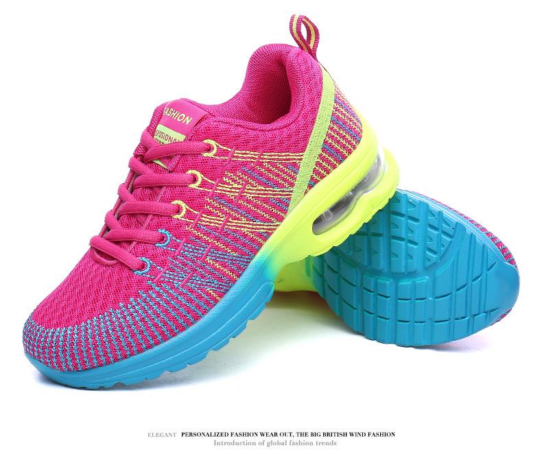 Damen 2023 Übergröße Freizeit Ghost Dance Schuhe – Atmungsaktives Flyknit, Low Top, Airbag-Sohle Lauf-Sneakers.