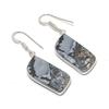 Natural Maligano Jasper Gemstone 925 Sterling Silver Jewelry Earring 1.81" AE-12258