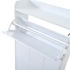 2-Piece Set Shoe Cabinet Shoe Rack, with 12 Compartments, Can Be Placed In Hallways, Doors, Living Rooms and Offices, MDF, White