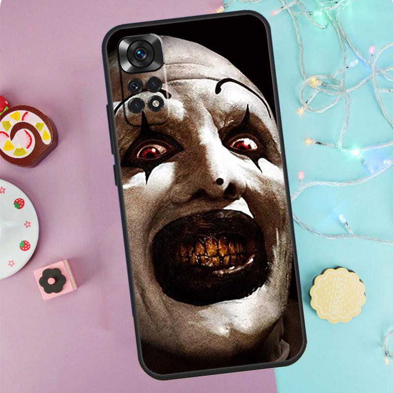 Horror Movie Terrifier Case For Xiaomi Redmi Note 14 Pro 9 10 11 12 13 9S 10S 11S 12S Redmi 14C 10C 12C 13C Cover