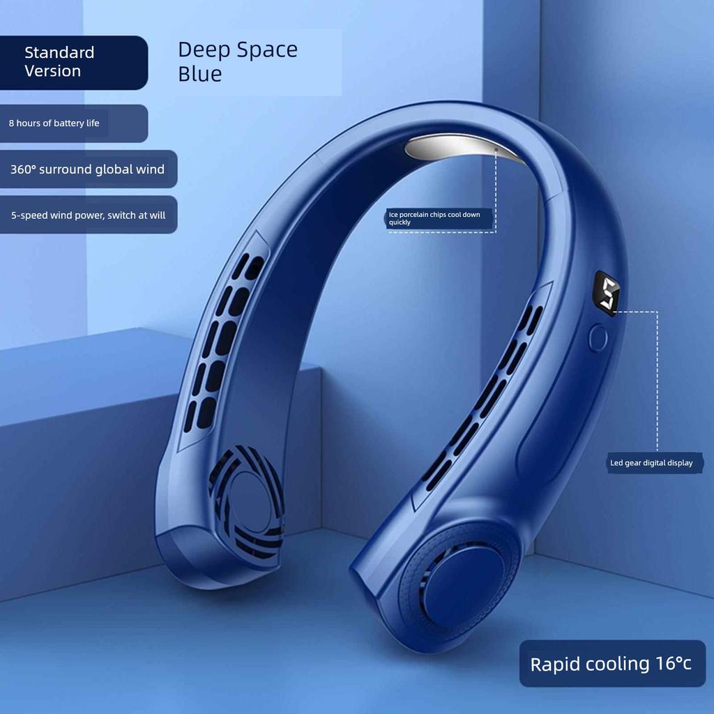 2026 New Model Outdoor Office-Specific Neck-Hanging Fan, Portable Mini Fan with Ultra-Long Battery Life