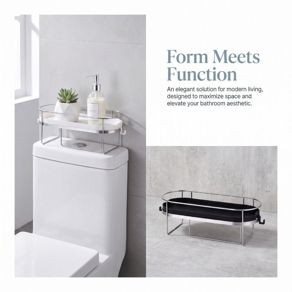 Stainless Steel Storage Rack Multifunctional Bathroom Shelf Toilet Rack Bathroom Storage