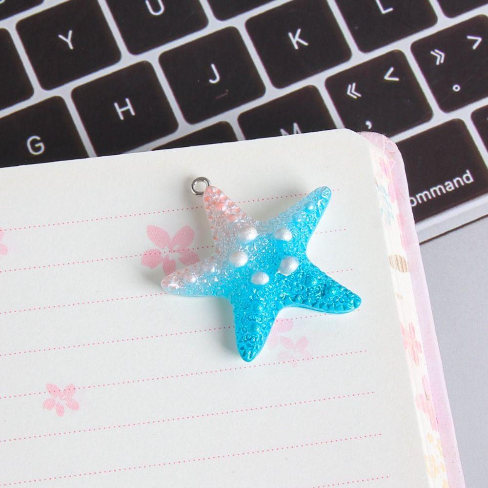Pearl Simulated Sea Shell Gradient Color DIY Jewelry Accessory Resin Starfish  Jewelry Making