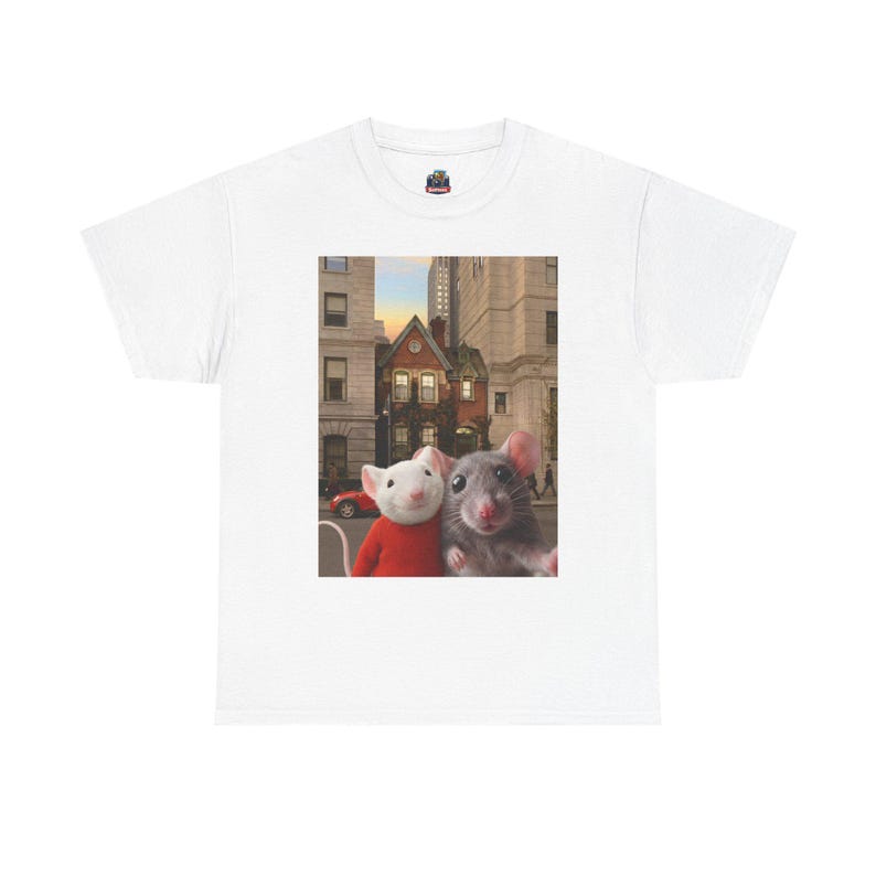 Stuart Little with Selfie Mouse Tee | Movie Graphic Shirt 110