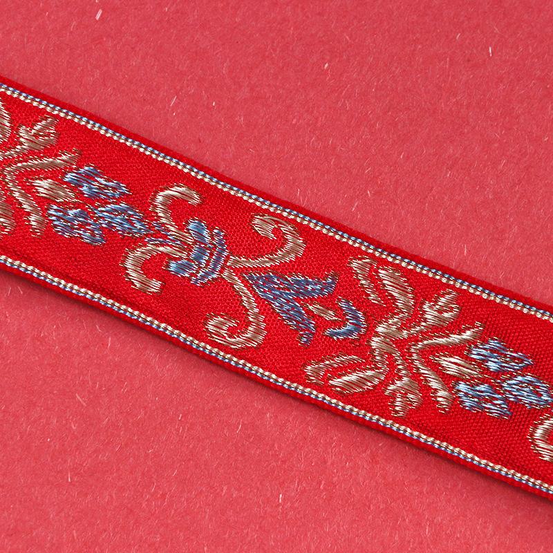 Broderie Elegantă Nuntă Stil Etnic Chinez Val Național Nuntă Zestre Chineză Decorație Panglică Aurie Legătură Roșie Panglică Țesută Litera Fericire