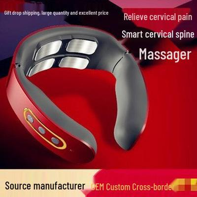 Smart Multifunctional Electromagnetic Cervical Neck Massager