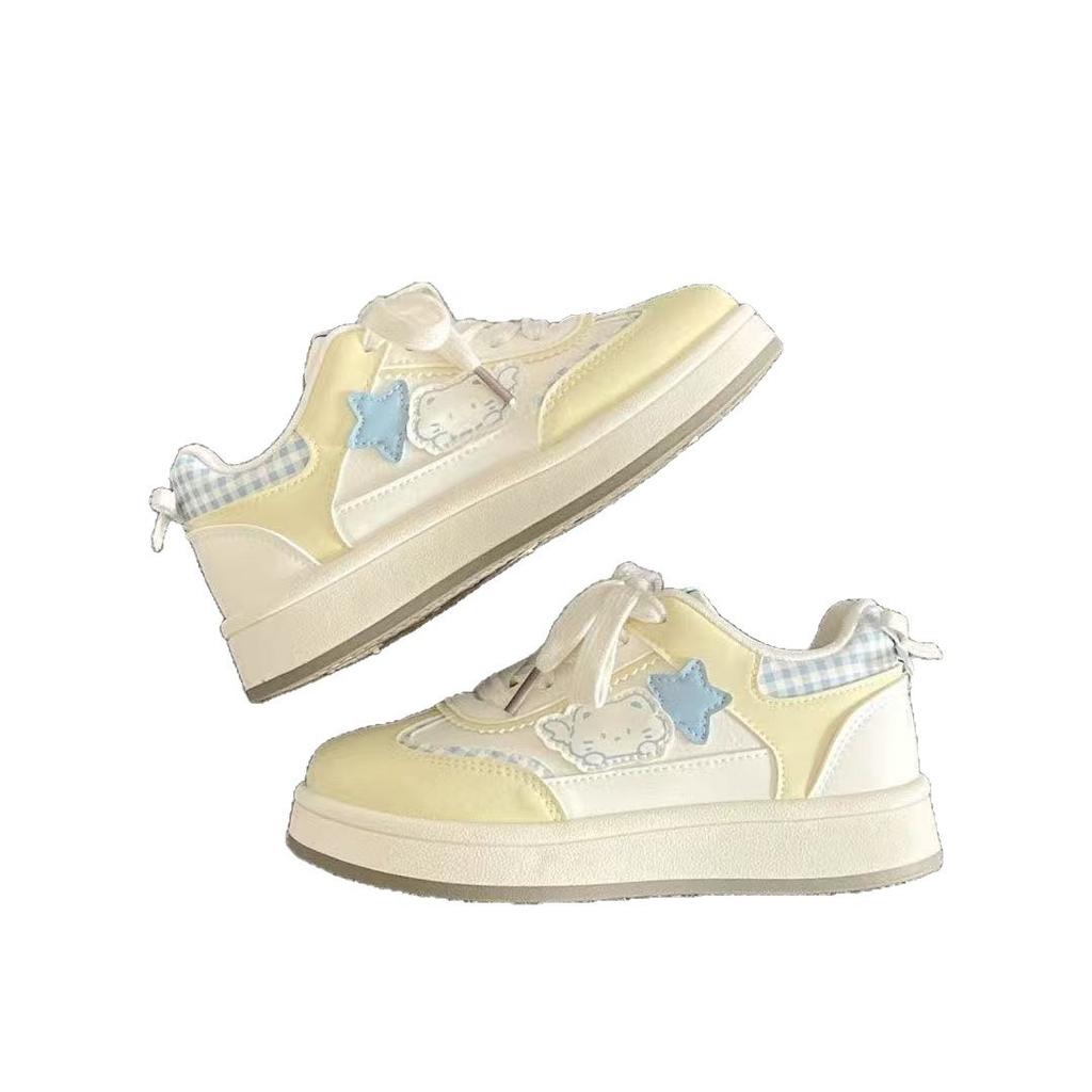 Cute board shoes women's autumn new casual shoes versatile niche bread shoes platform white shoes