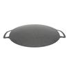 Grill Plate Stick Proof Round Prevent Greasy Portable Barbecue Frying Plate with Dual Handle for Camping Picnic