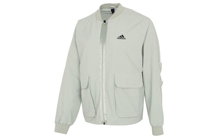Adidas Jackets Women s Green Stand Collar Moderate Other GP0636 L