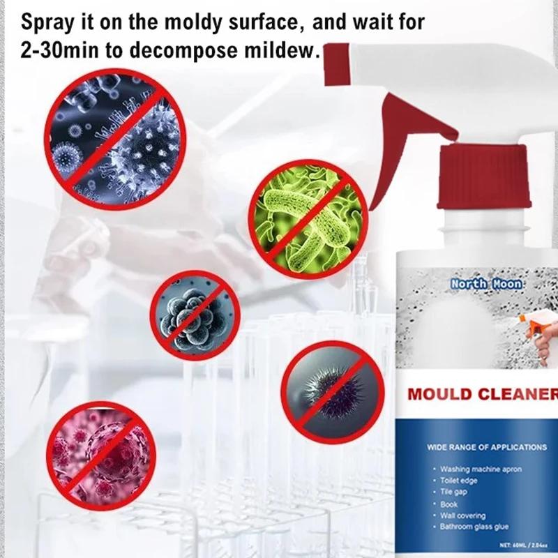 1PCS Mold Household Cleaner Mold Cleaner Foam Kitchen Bathroom Cleaning Spray Washing Machine Toilet Wall Joint Mold Remover Hou 60 ml
