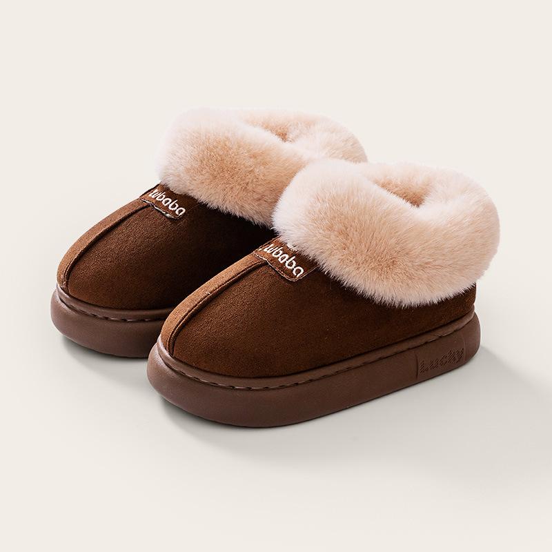 Barnas bomullssko for vinteren, egnet for både gutter og jenter til å bruke inne og ute, mellomstore barnas snøstøvler