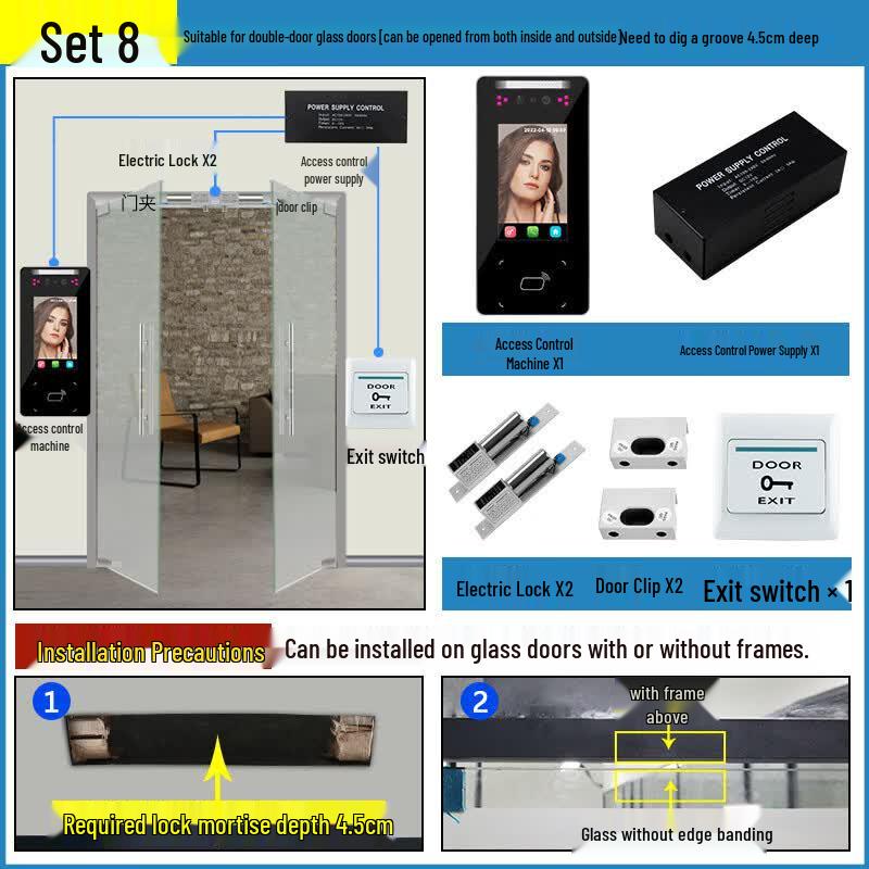 

Multi-Mode Biometric Access Control System CN plug (adapter included)