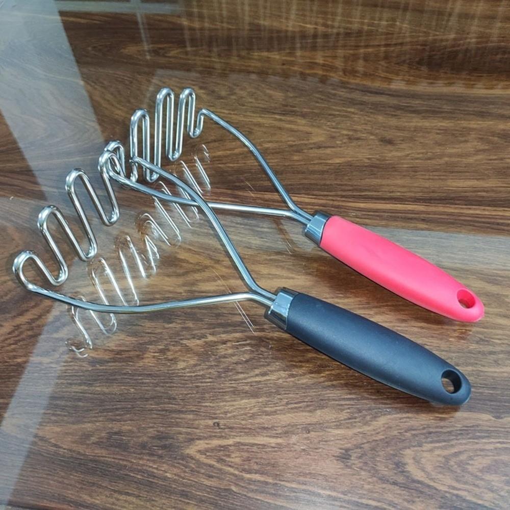 Wave Manual Potato Masher Stainless Steel Fruit Crusher Kitchenware Mud Press Masher  Children Food