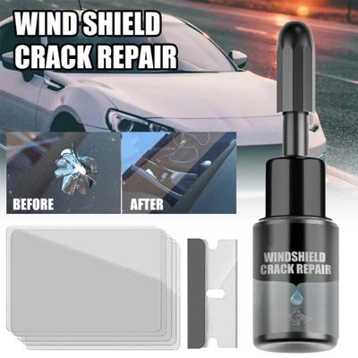Kit de reparación de grietas en parabrisas de automóvil, resistente a los rayos UV, efecto duradero, juego de líquido reparador de vidrios agrietados para automóviles, fácil de usar