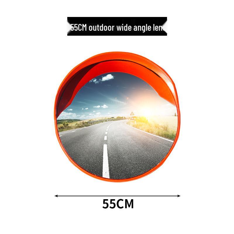 80cm Wide-Angle Convex Mirror for Outdoor and Indoor Use, Ideal for Traffic Safety, Garage Corners, and Anti-theft Surveillance.