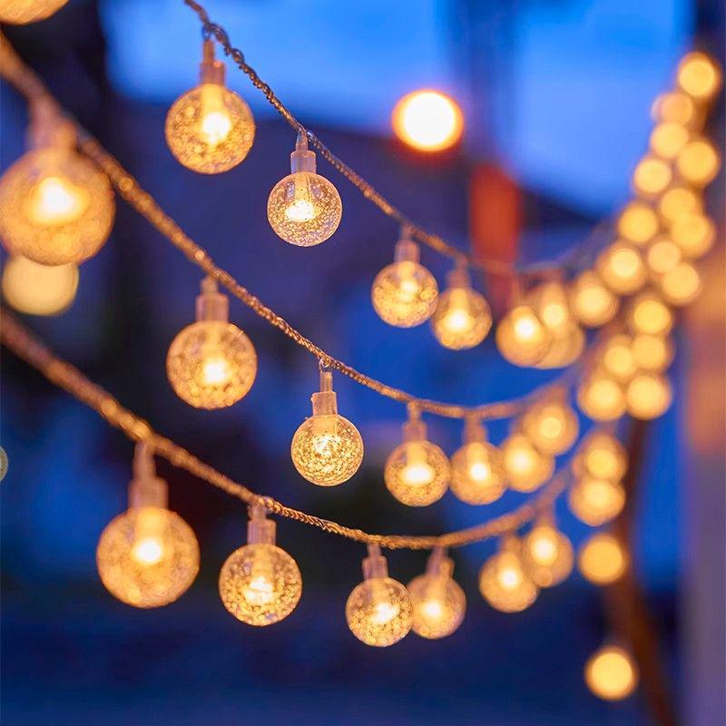 Waterproof Solar LED Star String Patio Lights for Outdoor Garden & Balcony - Hanging Tree Fairy Lights