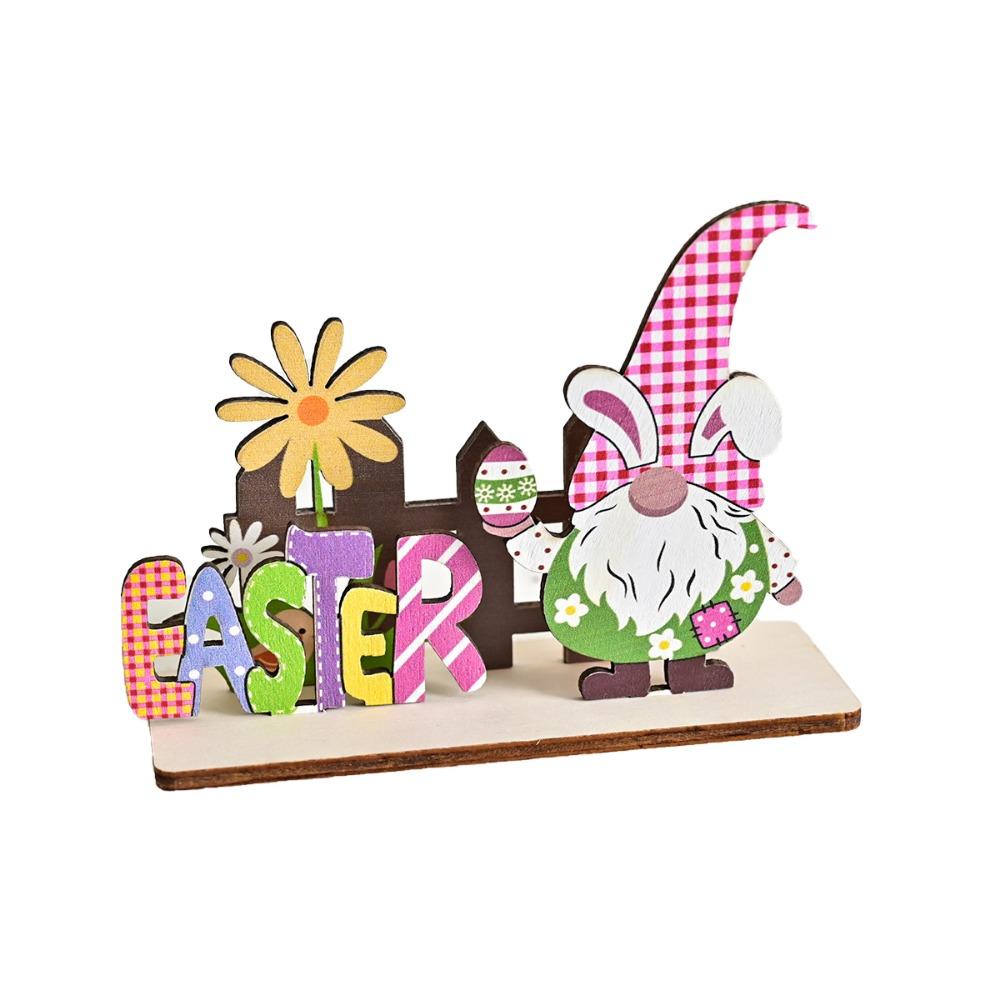 Cartoon Easter Bunny Ornaments Cute Colorful Easter Ornaments Easter Wooden Ornaments  Desktop
