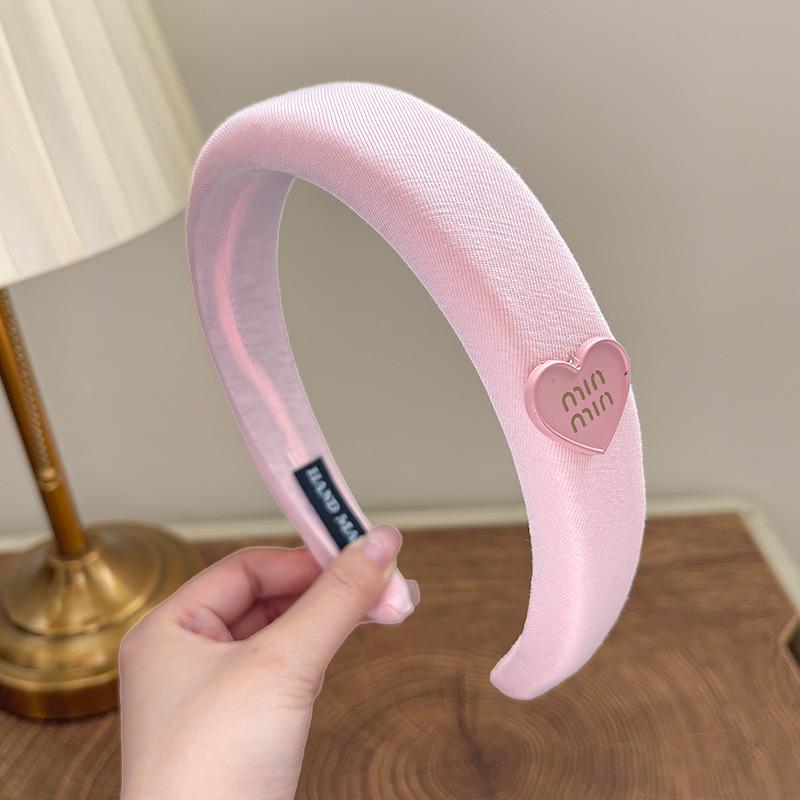 Faixa de Cabelo Rosa Retro com Coroa Alta Antiderrapante para Meninas - Coleção Verão 2024