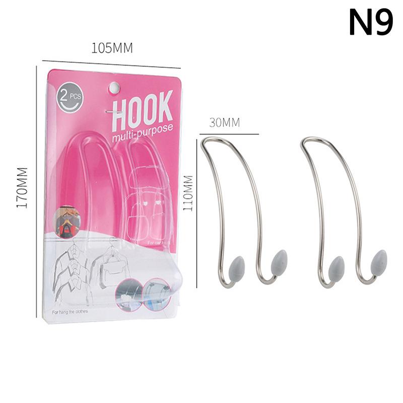 2Pcs Car Seat Hook Auto Hidden Back Seat Headrest Hanger For Handbag Shopping Bag Coat Storage Hanger Car Hook Organizer