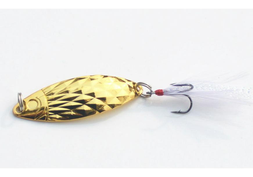 Fish Pattern Metal Spoon Lure - 10g Spinner Jig for Sea Fishing
