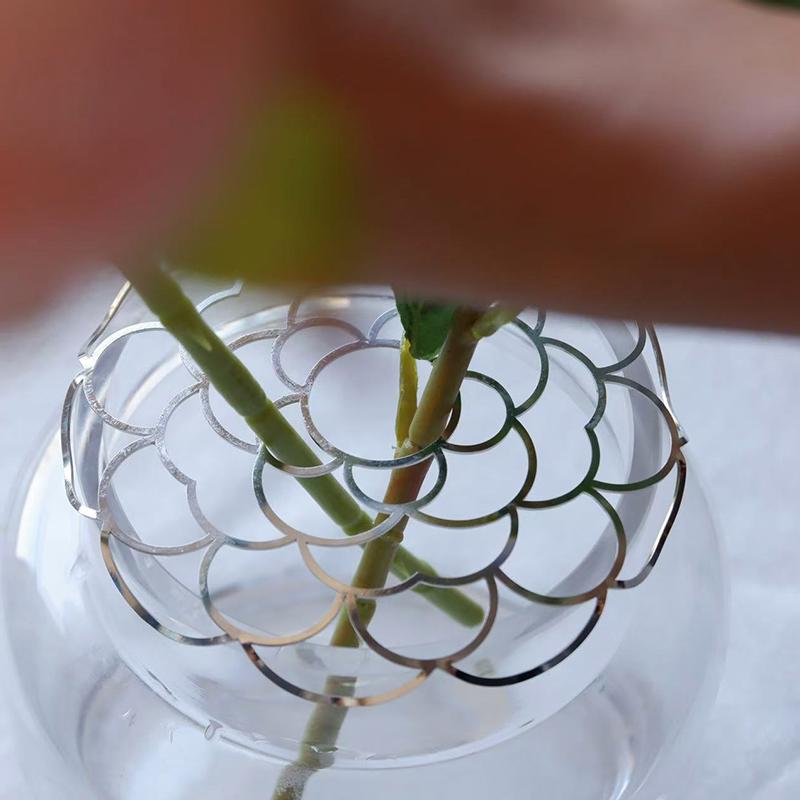 10-20cm Spiral Ikebana Stem Holder Vase Flower Arrangement Tools Accessory Spiral Stem Holder Grid Can DIY Bending Floral Frog