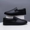 New 2025 Winter Shoes Men Loafers Soft All Black Shoes Warm Plush Flat Mens Casual Shoes Slip-on Male Footwear A4040