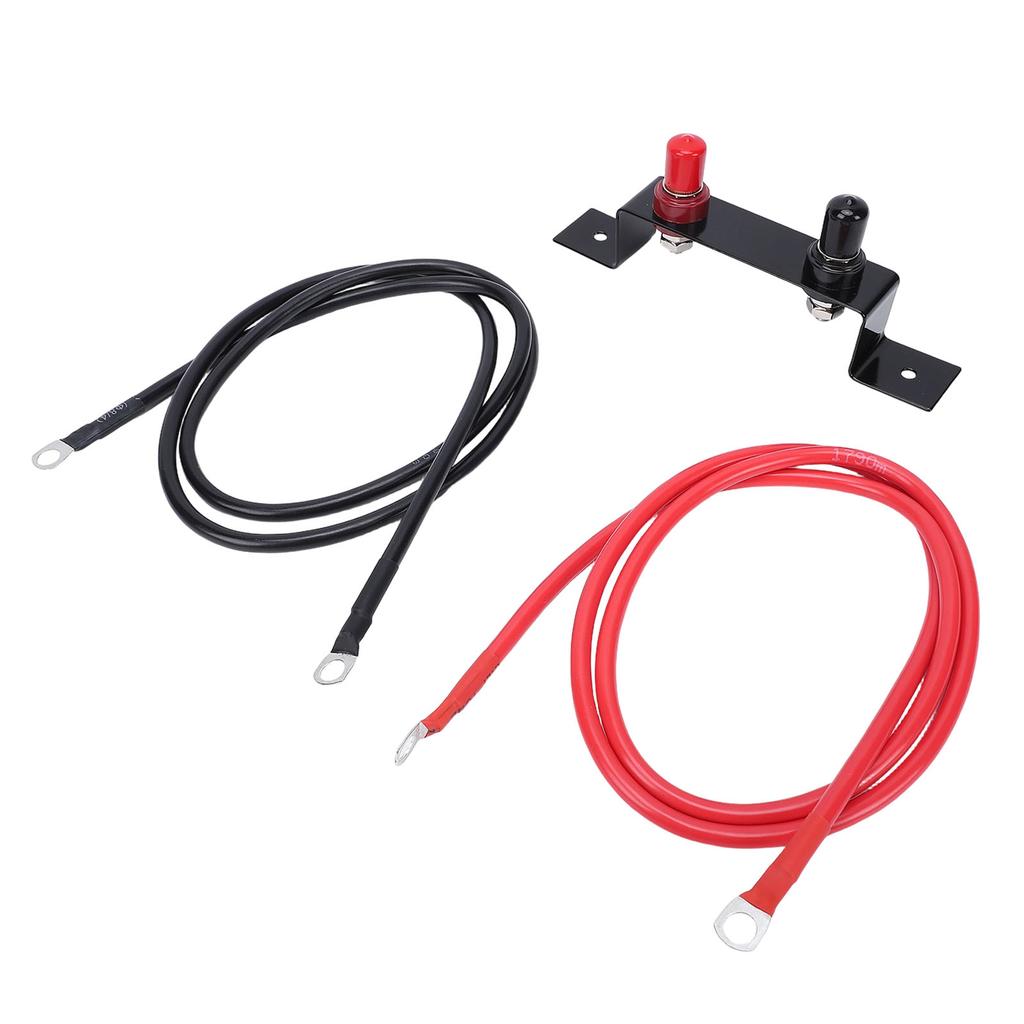Battery Jump Post Kit 7AWG 1.2M Length Heavy Duty Remote Charging Post Battery Terminals Relocation Kit for UTV ATV Car
