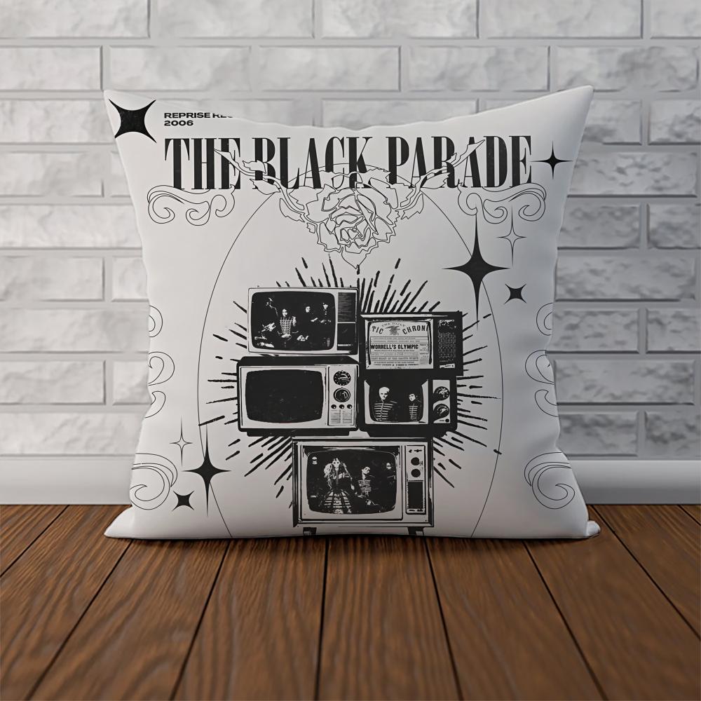 Band My Chemical Romance Pillow Case For Car Sofa Decorative Home Doublesided Print Plush Square Throw Pillow Cushion Cover