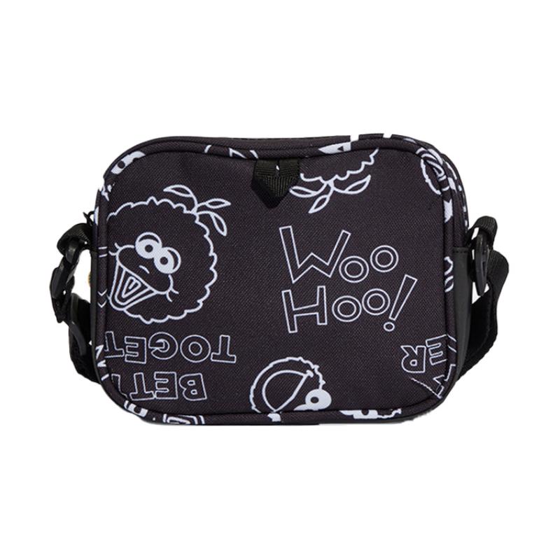 adidas Sesame Street, Collaboration Polyester Shoulder Bag, Crossbody Bag Regular Unisex Black Adidas HC7222