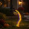 Lanterne de Jardin Chaudron de Sorcière avec Effet Luminescent pour Halloween et Décor Extérieur