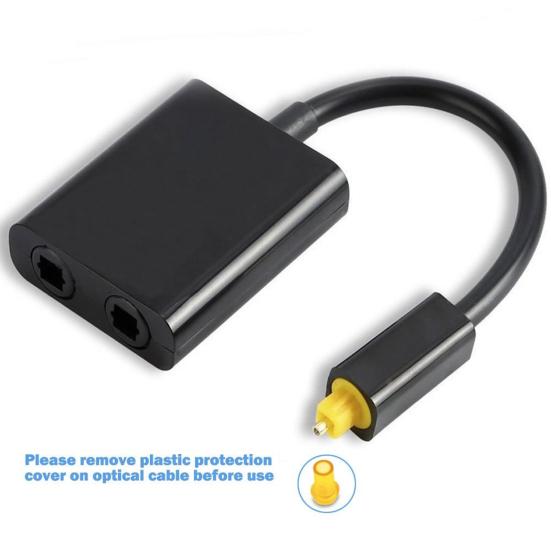 Audio Splitter 1 Optical Audio Cable In 2 Computer Audio Cable Fiber Optic