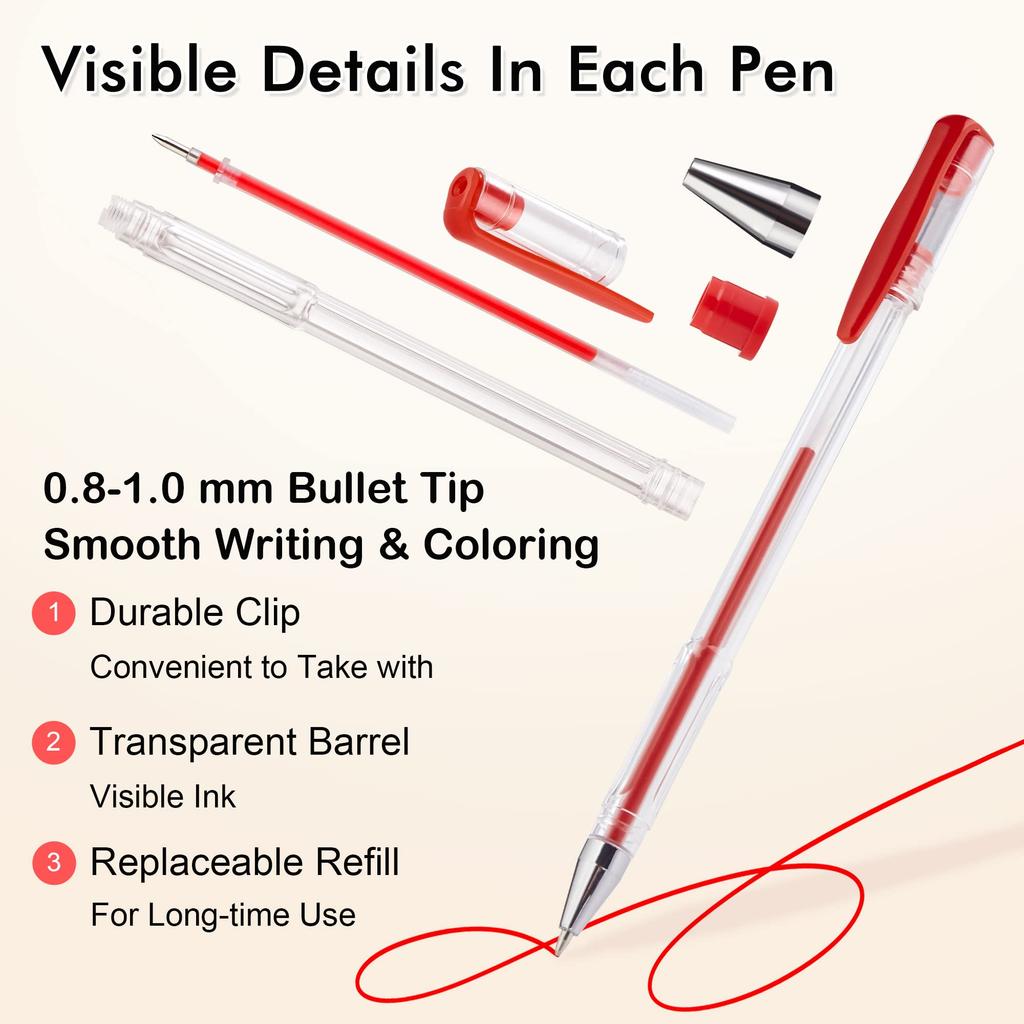 Shuttle Art Gel Ballpoint for Adult School Entrance Christmas Clear Case Included Pens, 120-Color Set, Water-Based, Light-Resistant, Water-Resistant,