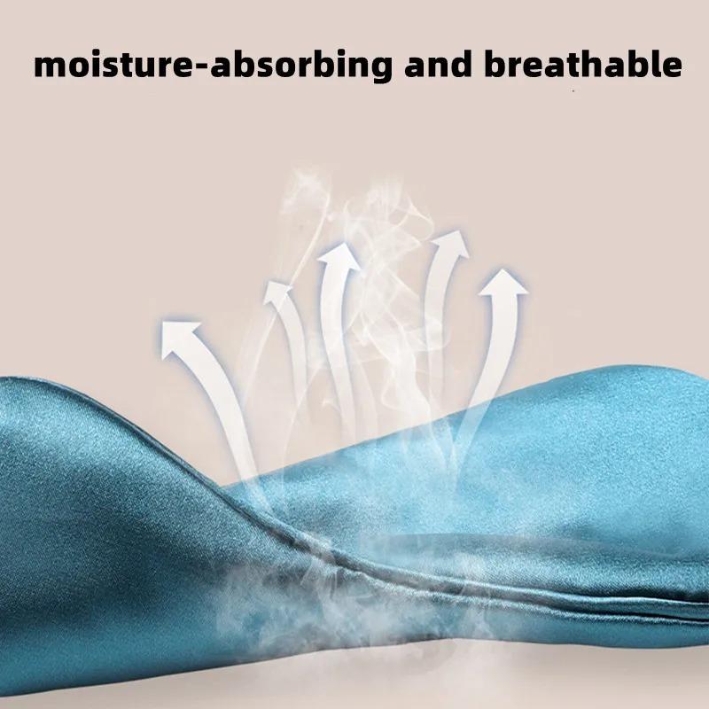 Double Side Mulberry Silk Yoga Meditation Eye Mask Blackout Sleeping Comfortable Eyesight Protection Fatigue Relief