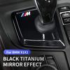 ZUWG9 New For BMW X1 X2 F48 F39 Carbon Black Car Gear Panel Cover Trim Gear Shifter Knob Boot Cover Auto Interior Decoration Acce