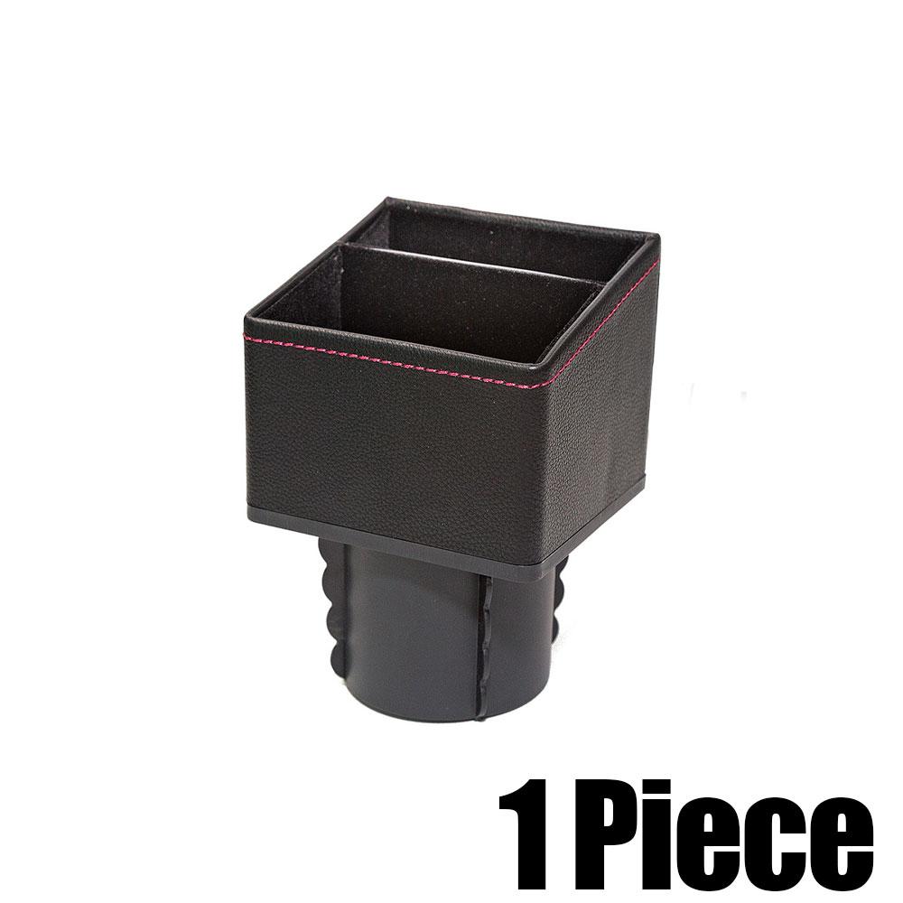 1pc Car Armrest Console Cup Holder ert Organizer Seat Center Control Hidden Square Storage Box Container Auto Accessories
