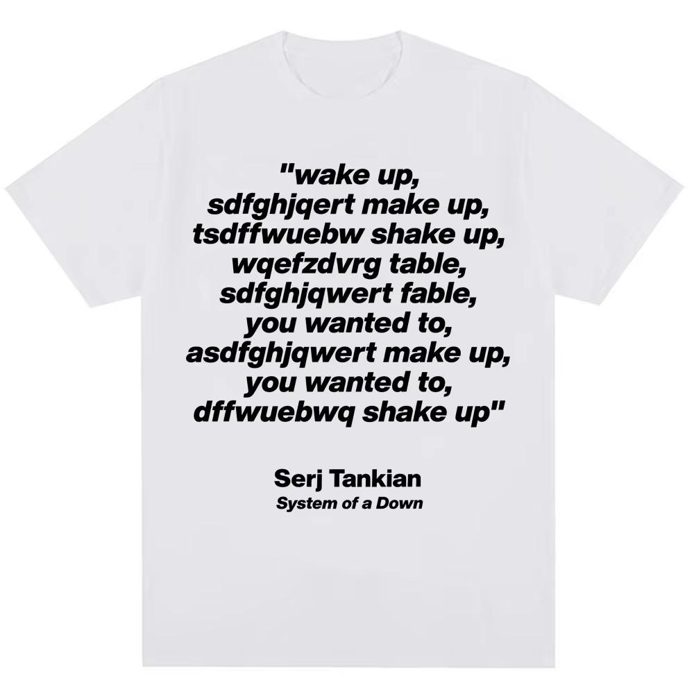 2026 Summer System Of A Down Chop Suey Graphic Tshirt Fashion Hiphop Retro Print Suitable For Both Men And Women