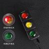 1Pc Bicycle Tail Light Night Usb Charging Outdoor Led Safety Warning Light Riding Mountain Bike Three-color Rear Light