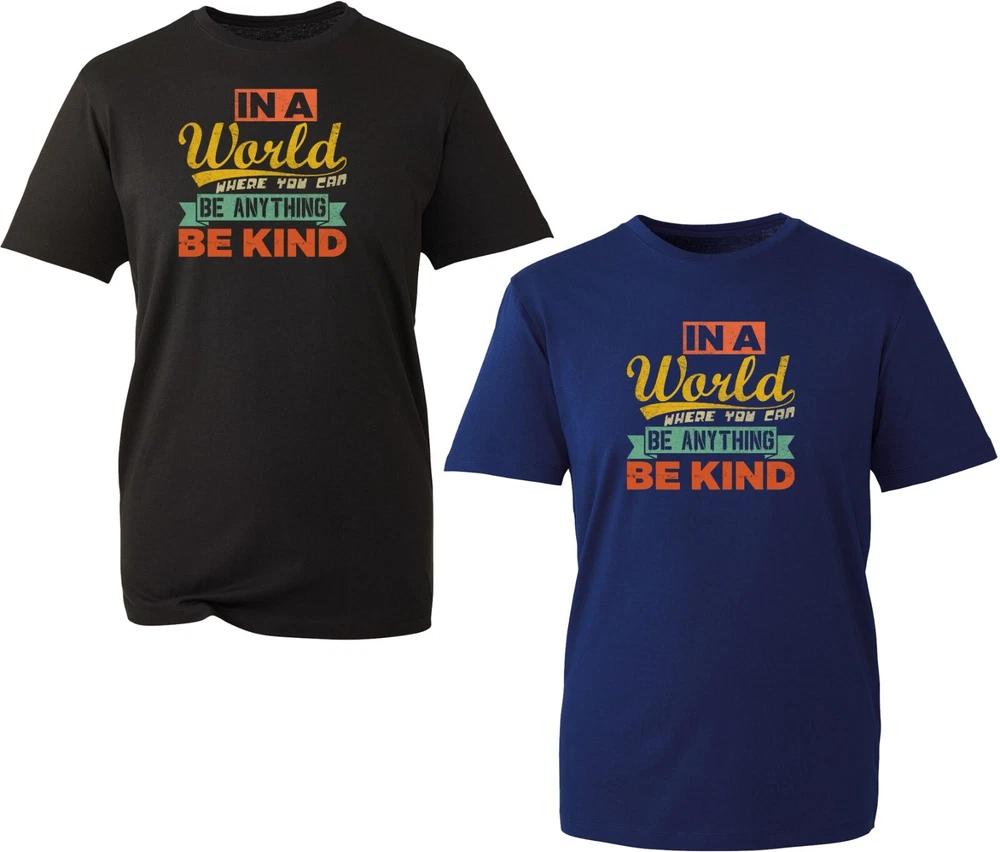 In A World Where You Can Be Anything Be Kind Tshirt Autism Awareness Quote Tops S