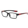 Square Frame Multifocal Reading Glasses for Men Women Progressive Near Far Vision Vintage Blue Light Blocking