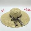 Großer Rand Sommer Sonnenhut Schleife Strohhut Mode Strandkappe für Damen
