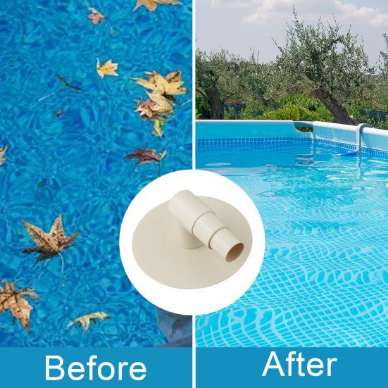 Yousheng Pool-Staubsauger-Adapterplatte Pool-Skimmer-Adapter mit 90-Grad-Winkel 8929 Ersatz für Swimline Skimmer Einbaupools