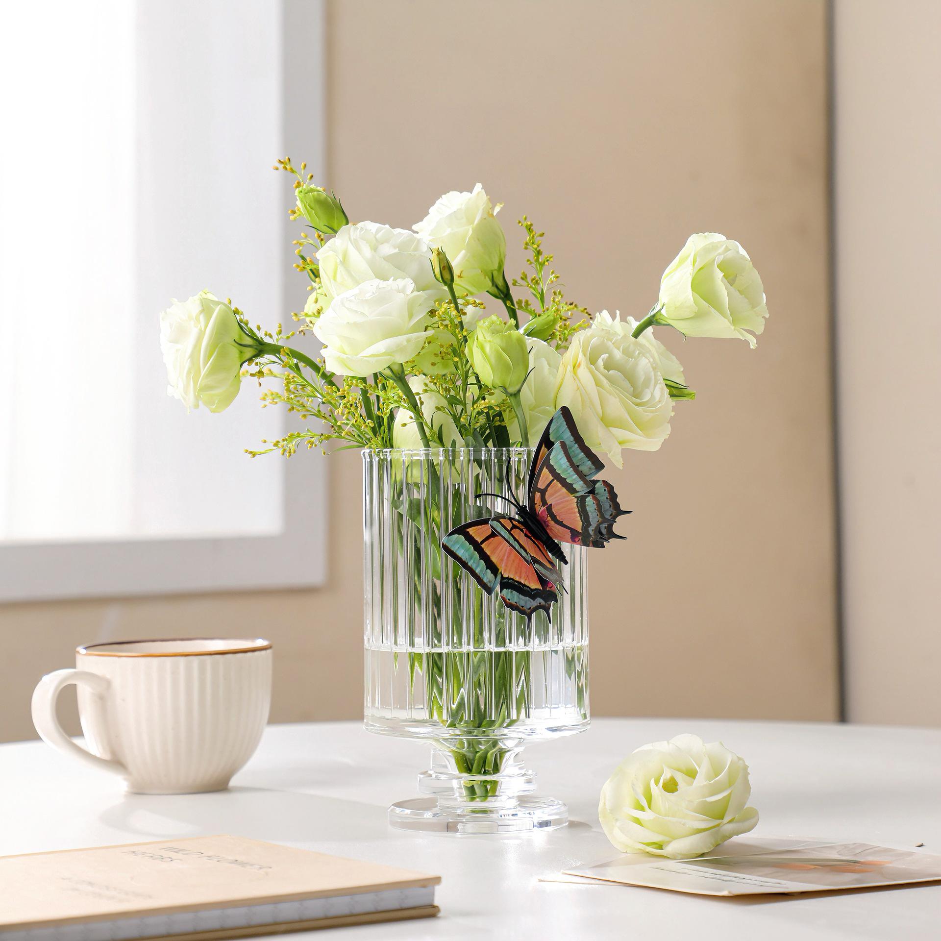 French Butterfly Vase: Aroma Diffuser & Candle Holder for Exquisite Flower Arrangements